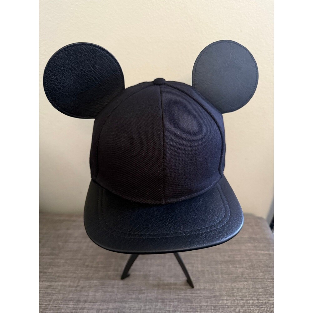 Men’s H&M X Disney Mickey Mouse Hat With Ears Black SnapBack Hat *One Size*